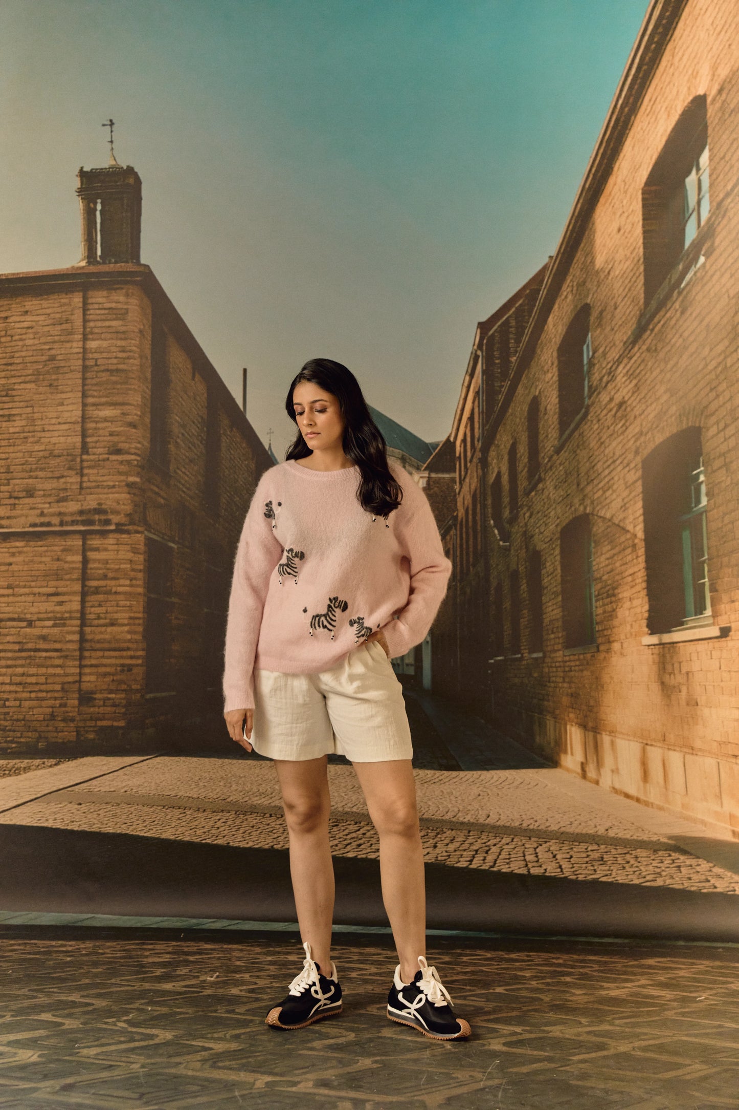 Zebra Cardigan - Pink
