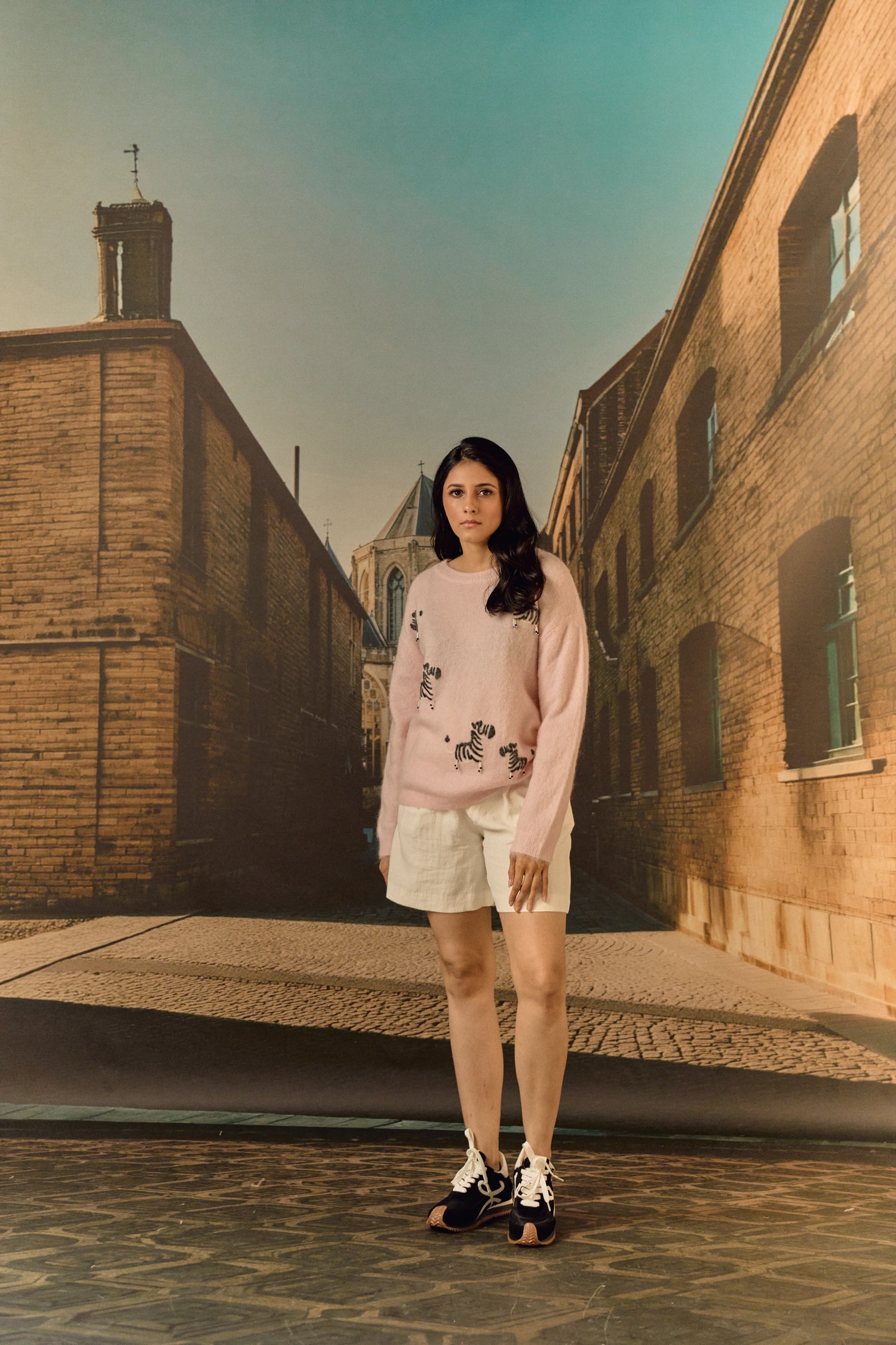Zebra Cardigan - Pink