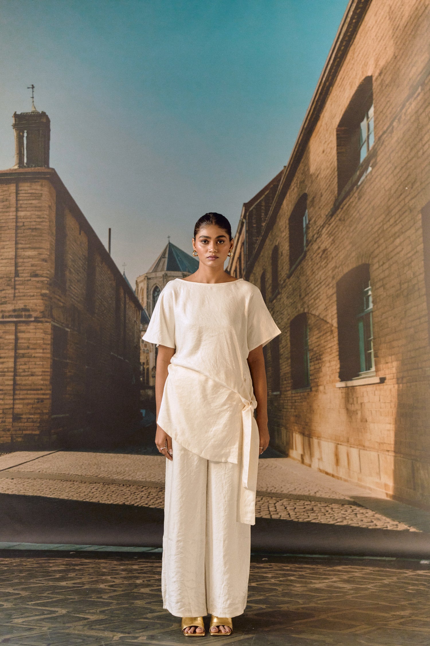 Ecru Drape co-ord set