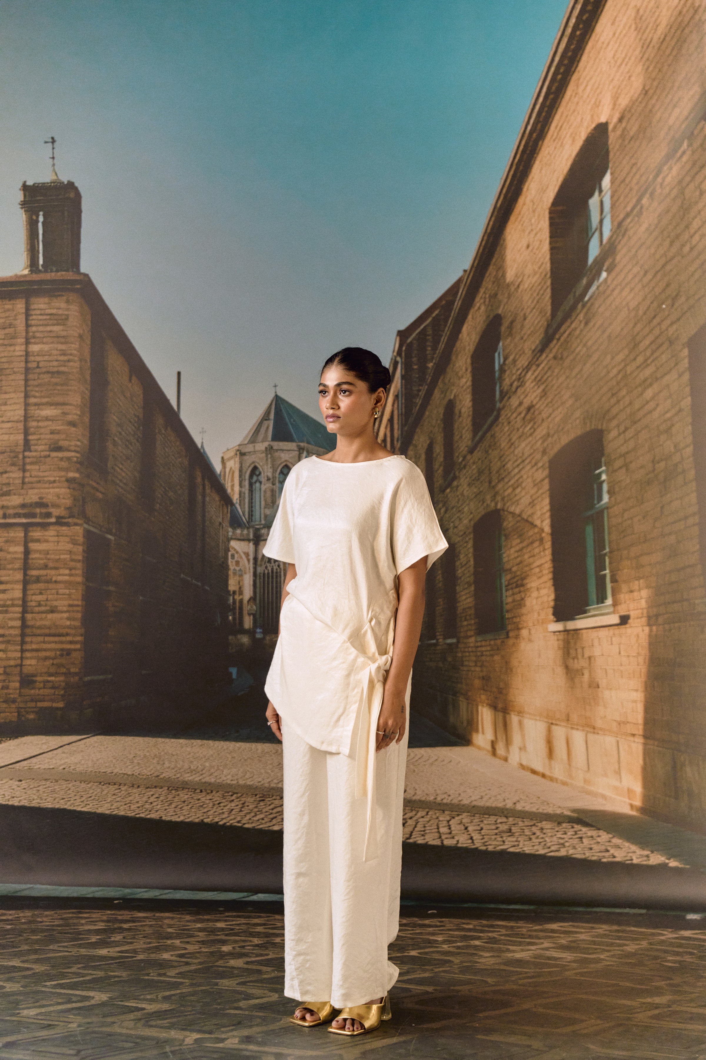 Ecru Drape co-ord set
