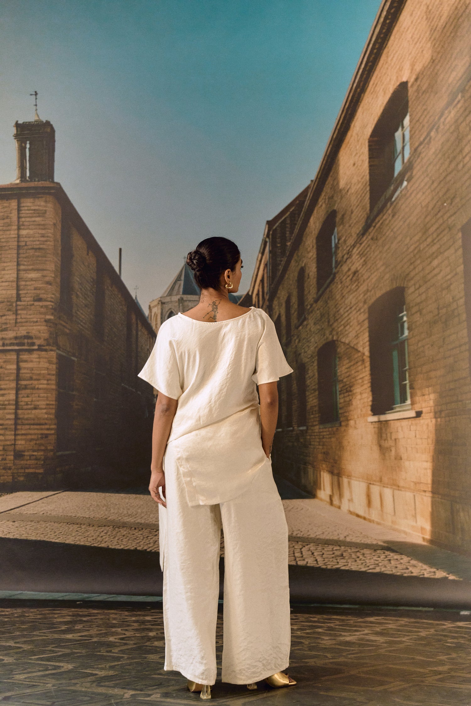 Ecru Drape co-ord set