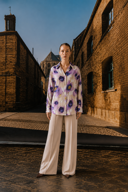 Beaded Bloom shirt